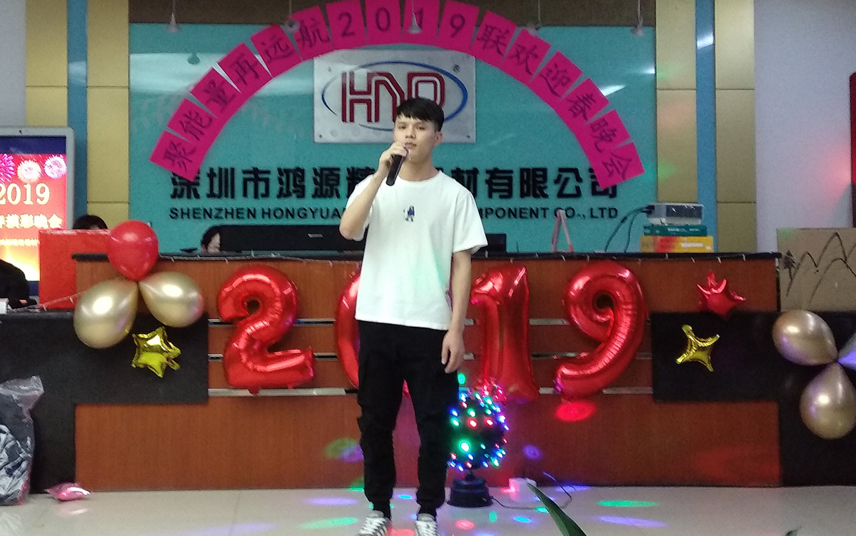鸿源精密2019春节晚会现场《深情告白+遥远的它》